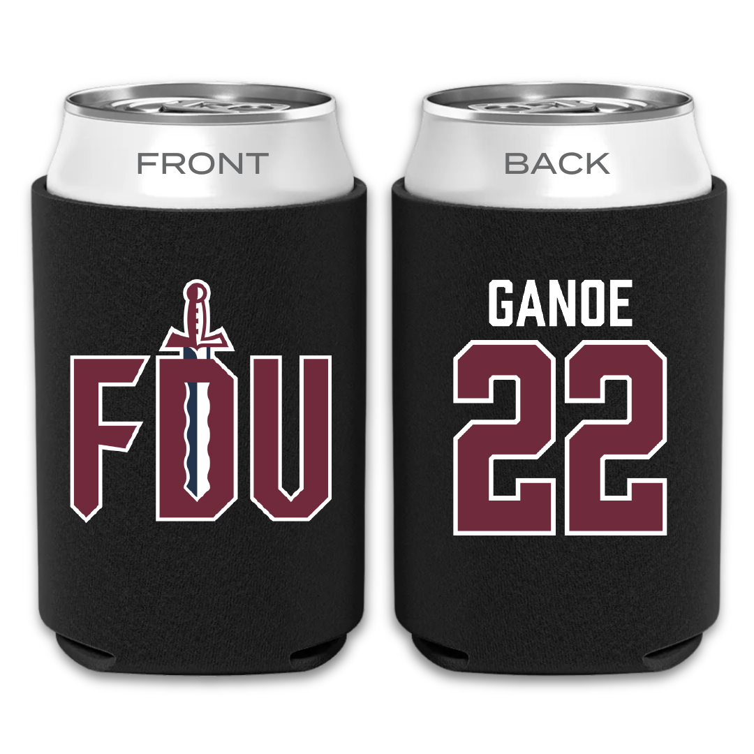 Fairleigh Dickinson University-Metropolitan Campus Volleyball Black Can Cooler - #22 Kyndal Ganoe