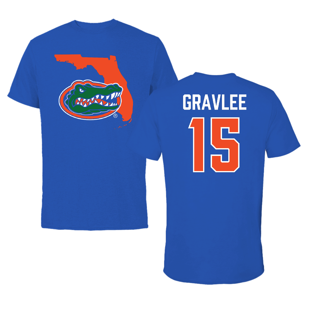 University of Florida Volleyball Blue State Tee - #15 Madi Gravlee