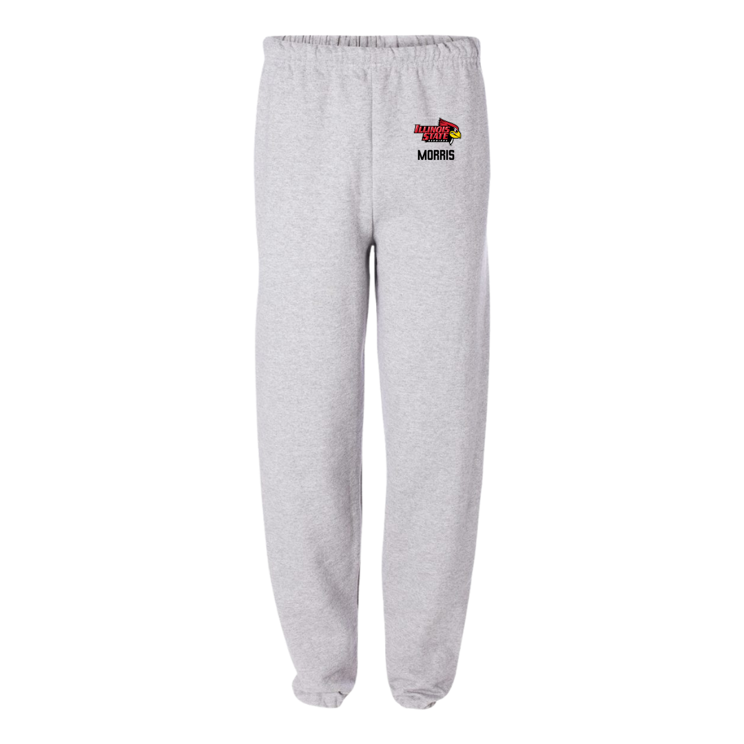 Illinois State University Baseball Light Gray Sweatpants - #23 Judah Morris