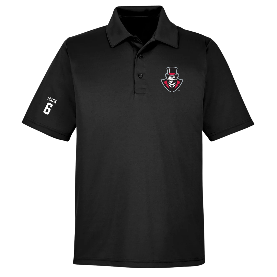 Austin Peay State University Soccer (W) Black Polo - #6 Aniyah Mack