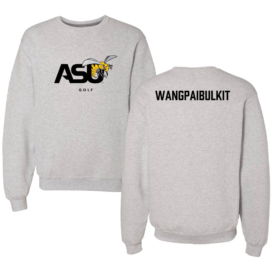 Alabama State University Golf Light Gray Crewneck - Chotithuch Wangpaibulkit