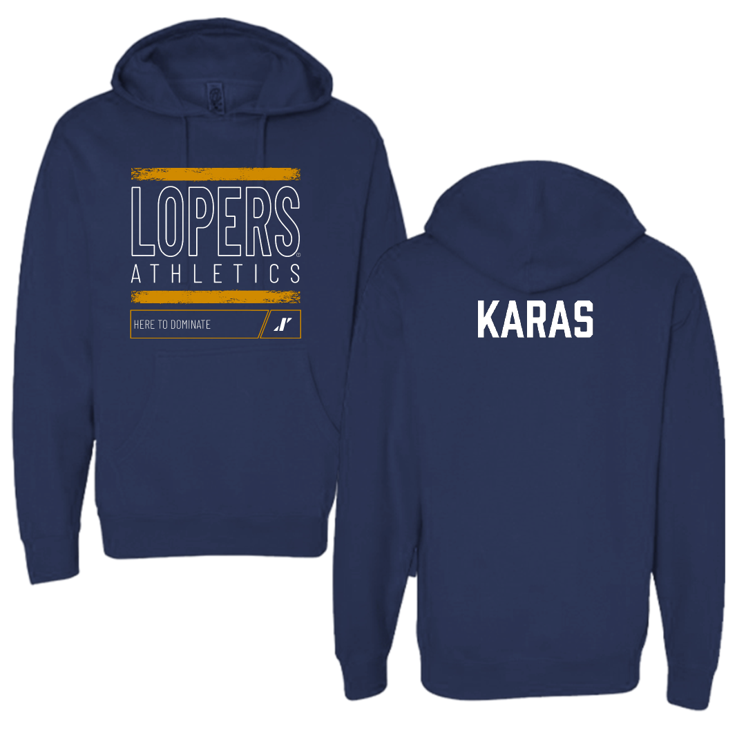 University of Nebraska at Kearney TF and XC Navy Dominate Hoodie - Quin Karas