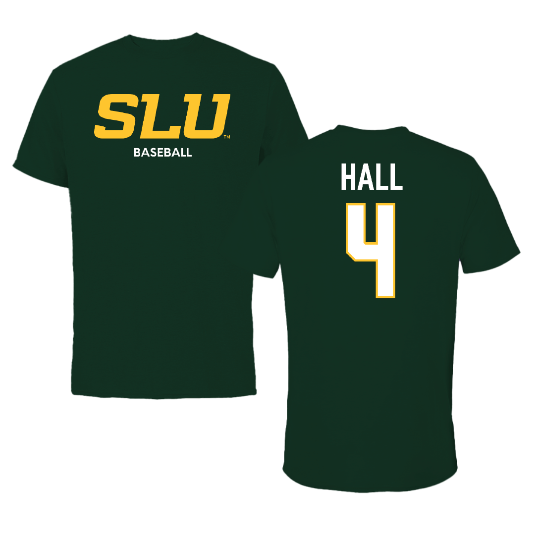Southeastern Louisiana University Baseball Forest Green Tee - #4 Jude Hall