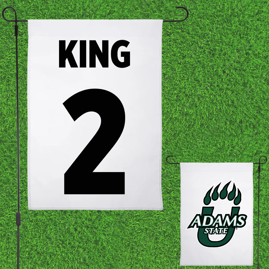 Adams State University Basketball (M) White Garden Flag - #2 Jayce King