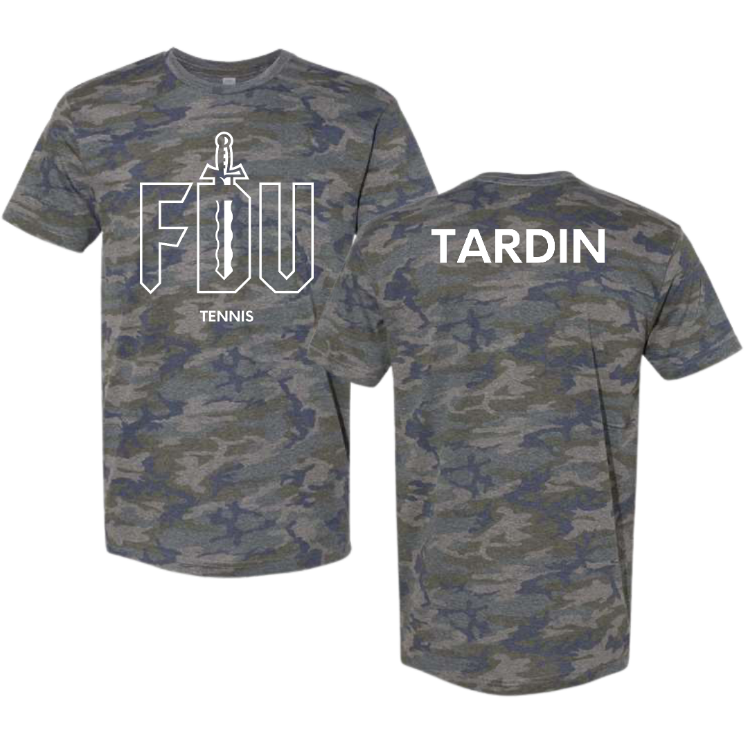Fairleigh Dickinson University-Metropolitan Campus Tennis (M) Vintage Camo Tee - Fernando Tardin