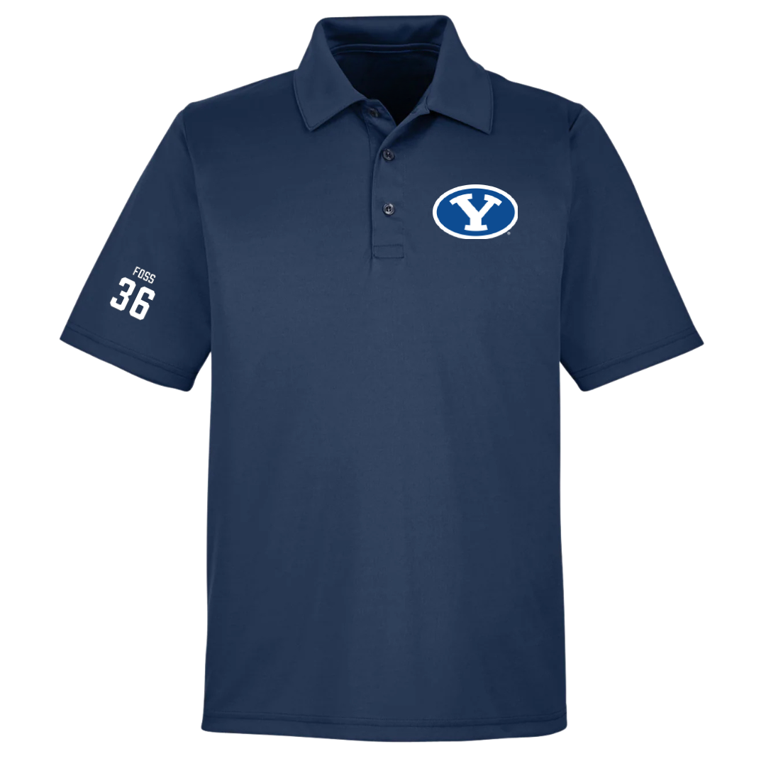 Brigham Young University Baseball Navy Polo - #36 Carter Foss