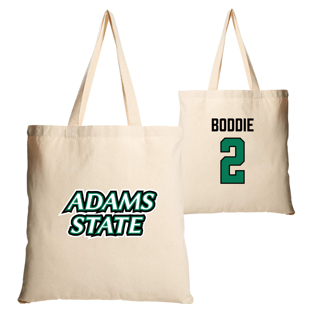 Adams State University Football Tan Canvas Tote Bag - #2 Daylen Boddie