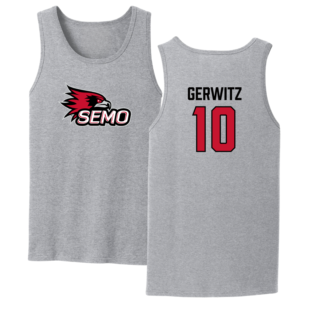 Southeast Missouri State University Softball Sport Gray Tank Top - #10 Tatum Gerwitz