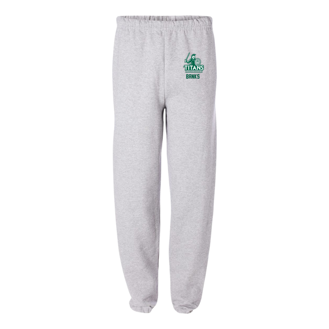Illinois Wesleyan University Baseball Light Gray Sweatpants - #20 Dalen Banks