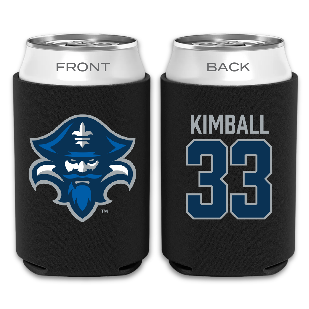 University of New Orleans Baseball Black Can Cooler - #33 Carson Kimball
