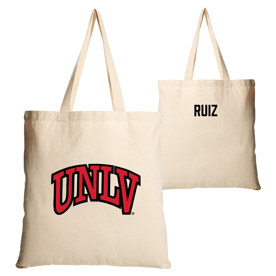 University of Nevada-Las Vegas TF and XC Tan Canvas Tote Bag - Natalia Ruiz