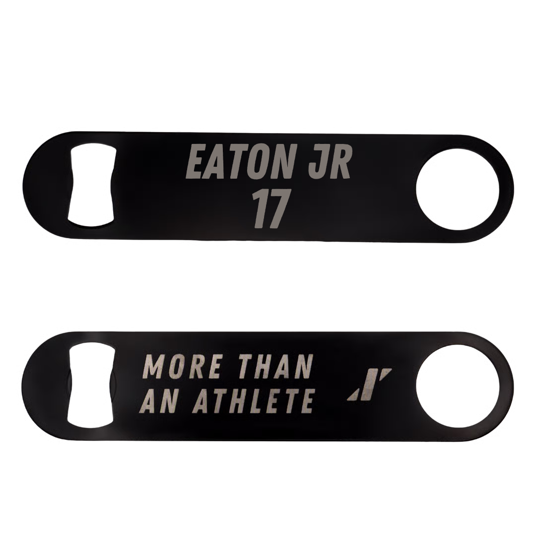 Football Black Bottle Opener - #17 Christopher Eaton Jr