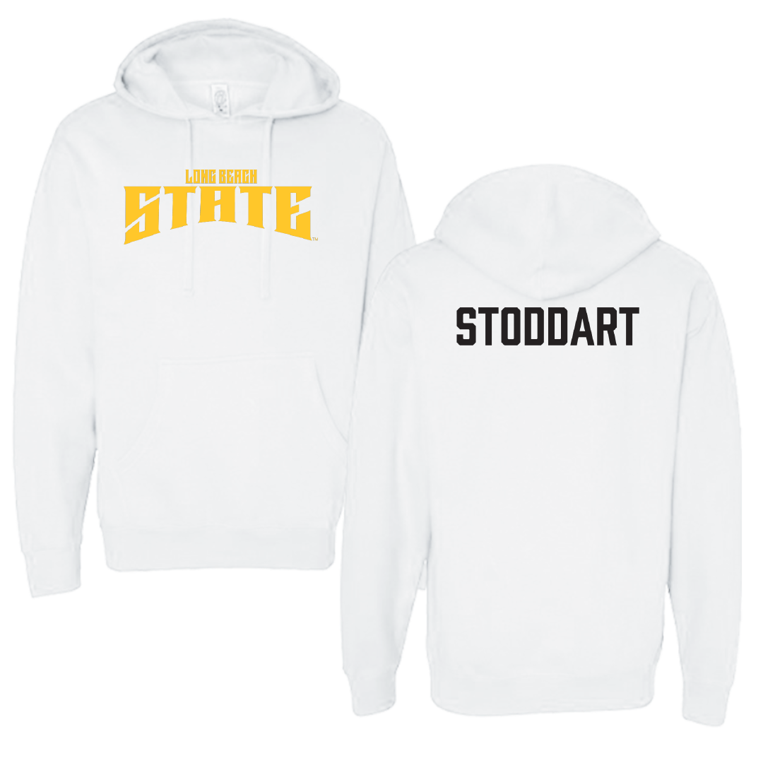 Long Beach State University TF and XC White Classic Hoodie - Grace Stoddart