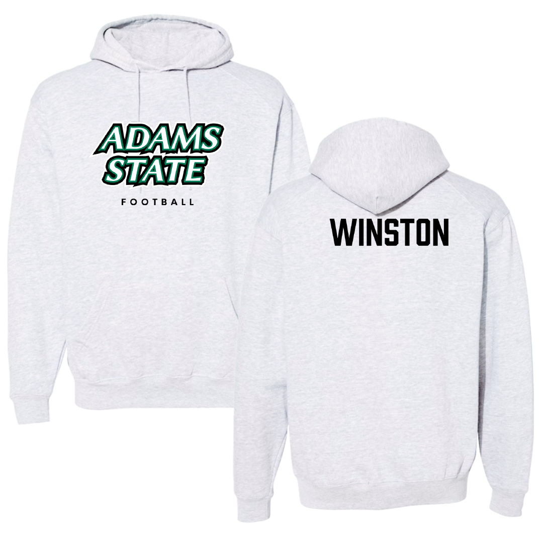 Adams State University Football Gray Block Hoodie - JaiVyence Winston
