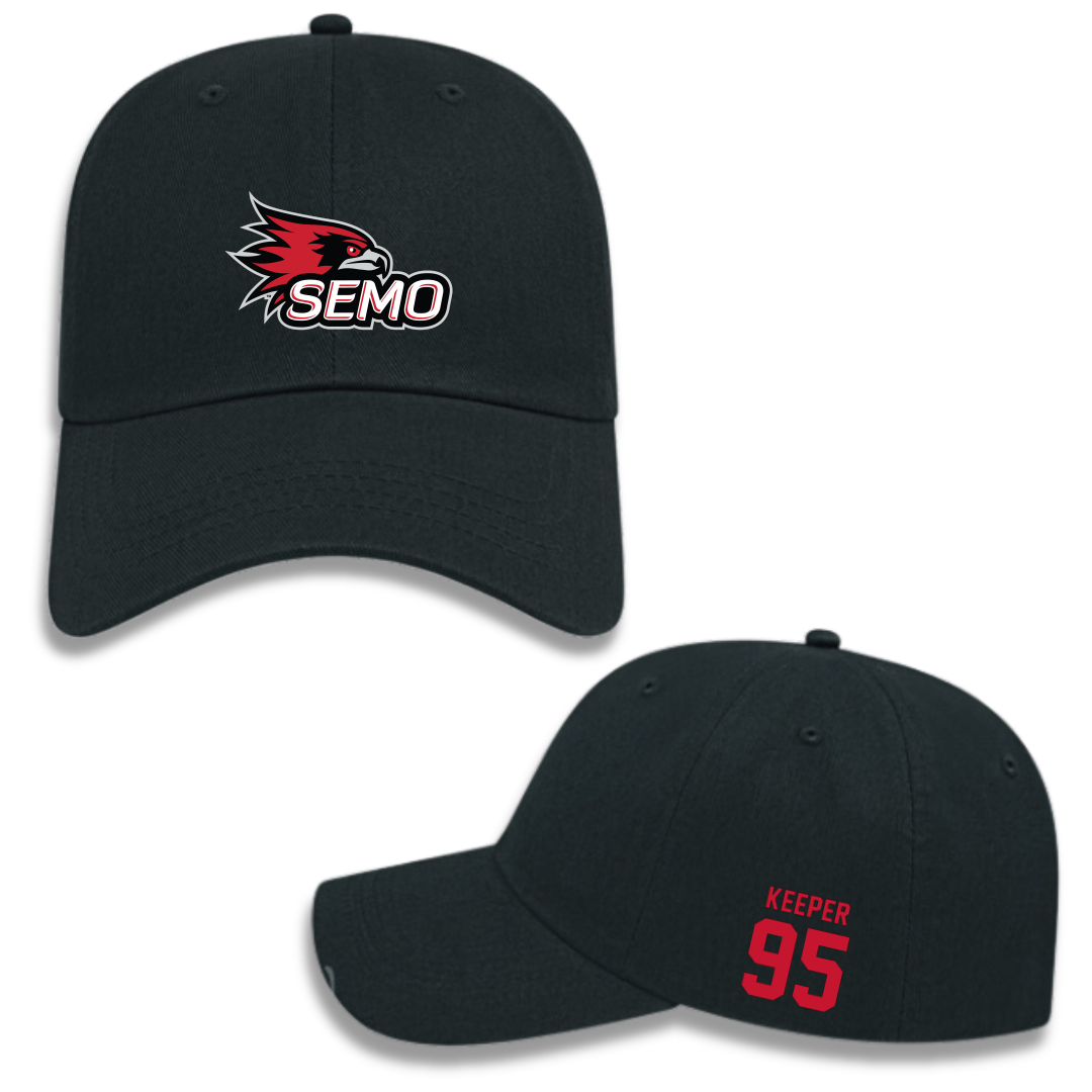 Southeast Missouri State University Football Black Hat - #95 Sam Keeper