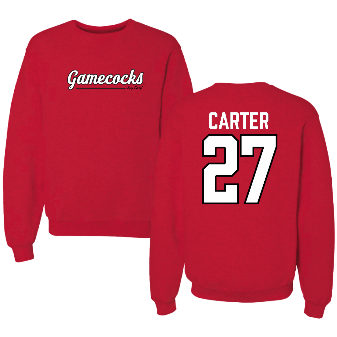 Jacksonville State University Softball Red General Crewneck - #27 Kat Carter