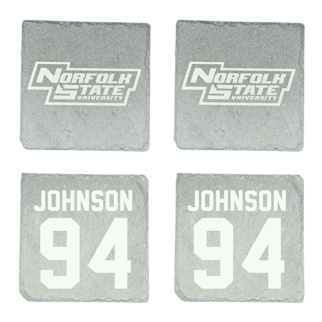 Norfolk State University Football Stone Coaster (4 Pack)  - #94 Tyler Johnson