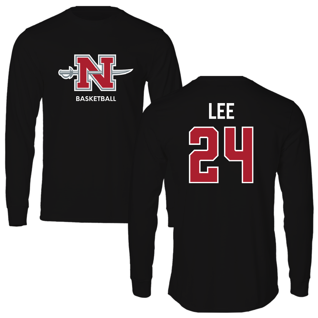 Nicholls State University Basketball (W) Black Mascot Long Sleeve - #24 Khia Lee