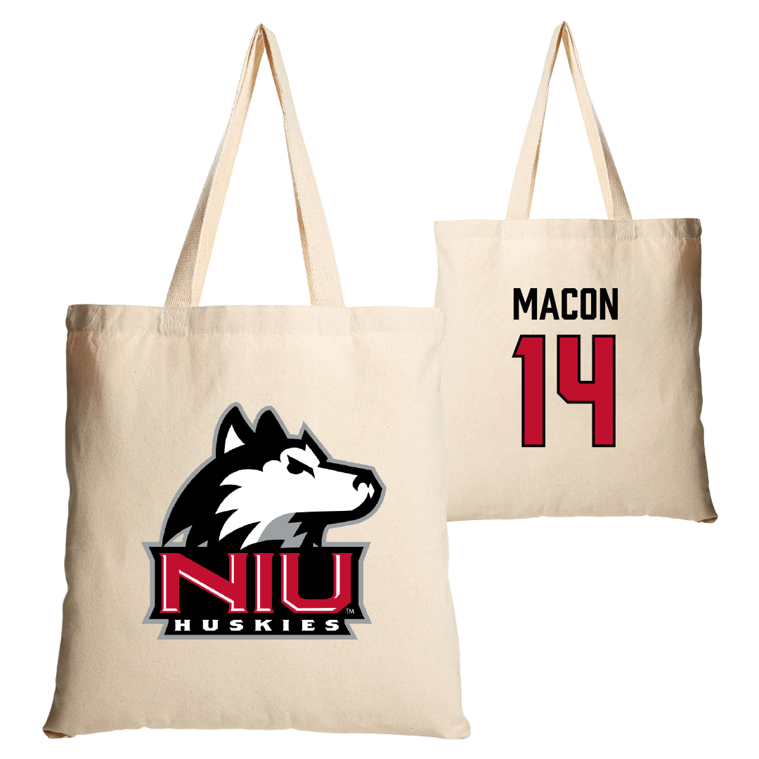 Northern Illinois University Football Tan Canvas Tote Bag - #14 Jalen Macon