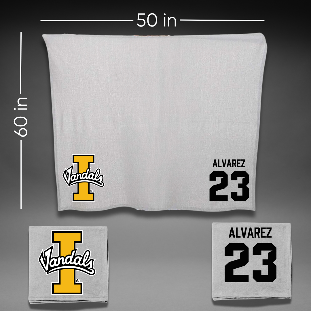 University of Idaho Soccer Gray Vandals Blanket - #23 Naomi Alvarez