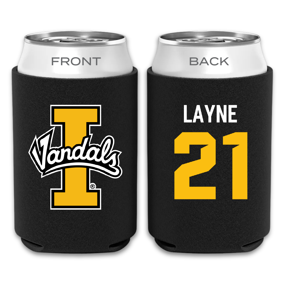 University of Idaho Football Black Can Cooler - #21 Dylan Layne