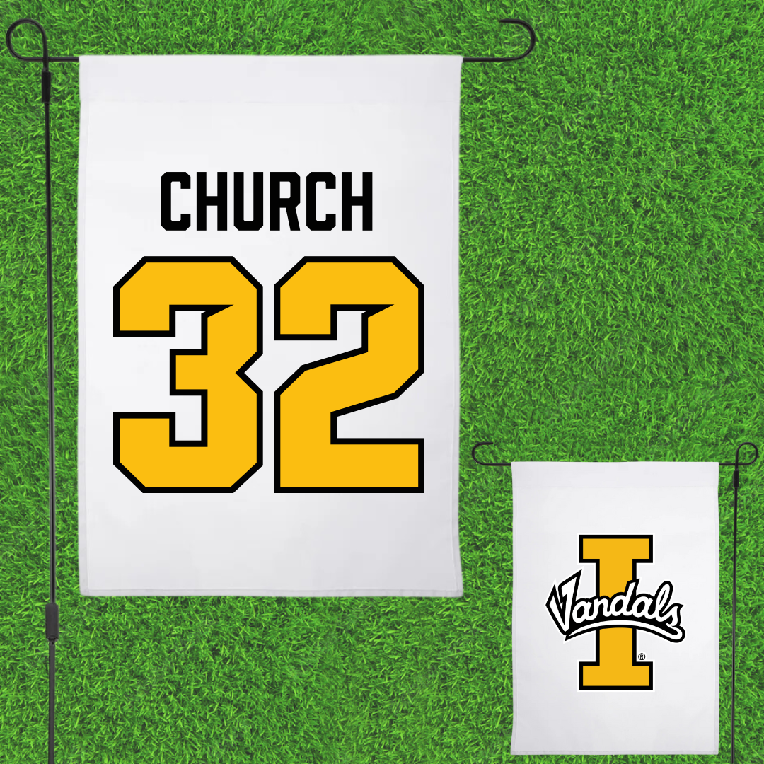 University of Idaho Basketball White Garden Flag - #32 Cooper Church