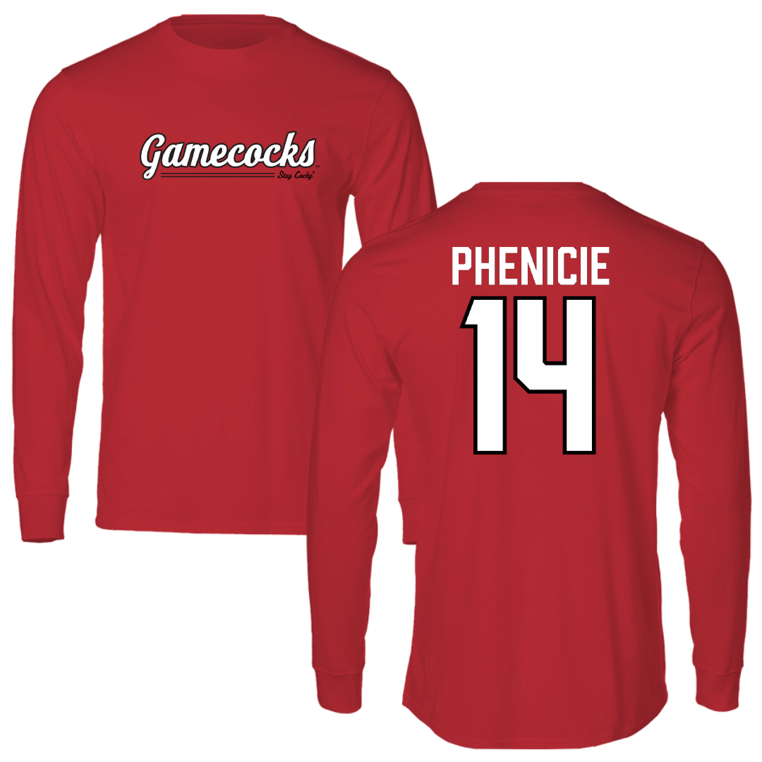 Jacksonville State University Volleyball Red General Long Sleeve - #14 Parker Phenicie