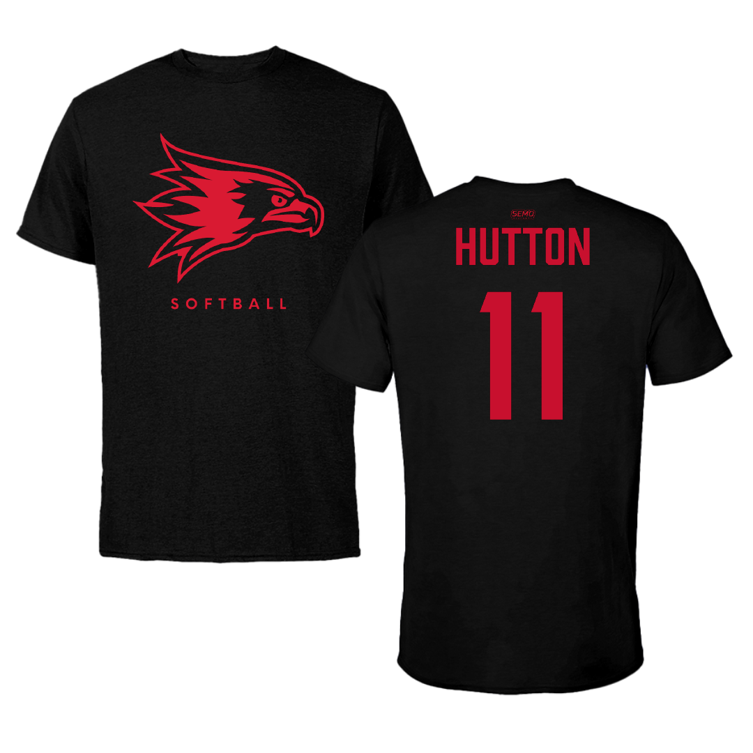 Southeast Missouri State University Softball Black Tee - #11 Kamden Hutton