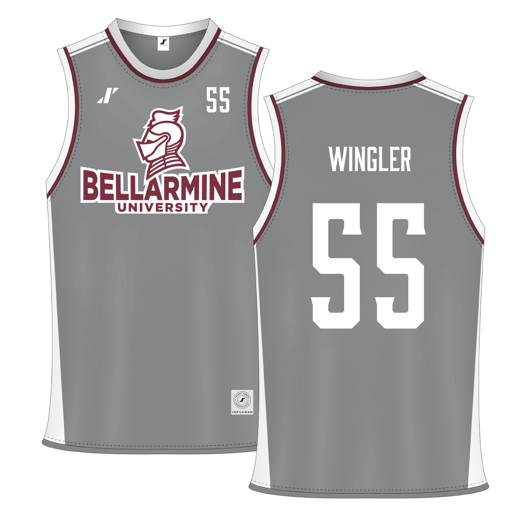 Bellarmine University Gray Basketball Jersey - #55 Kendall Wingler