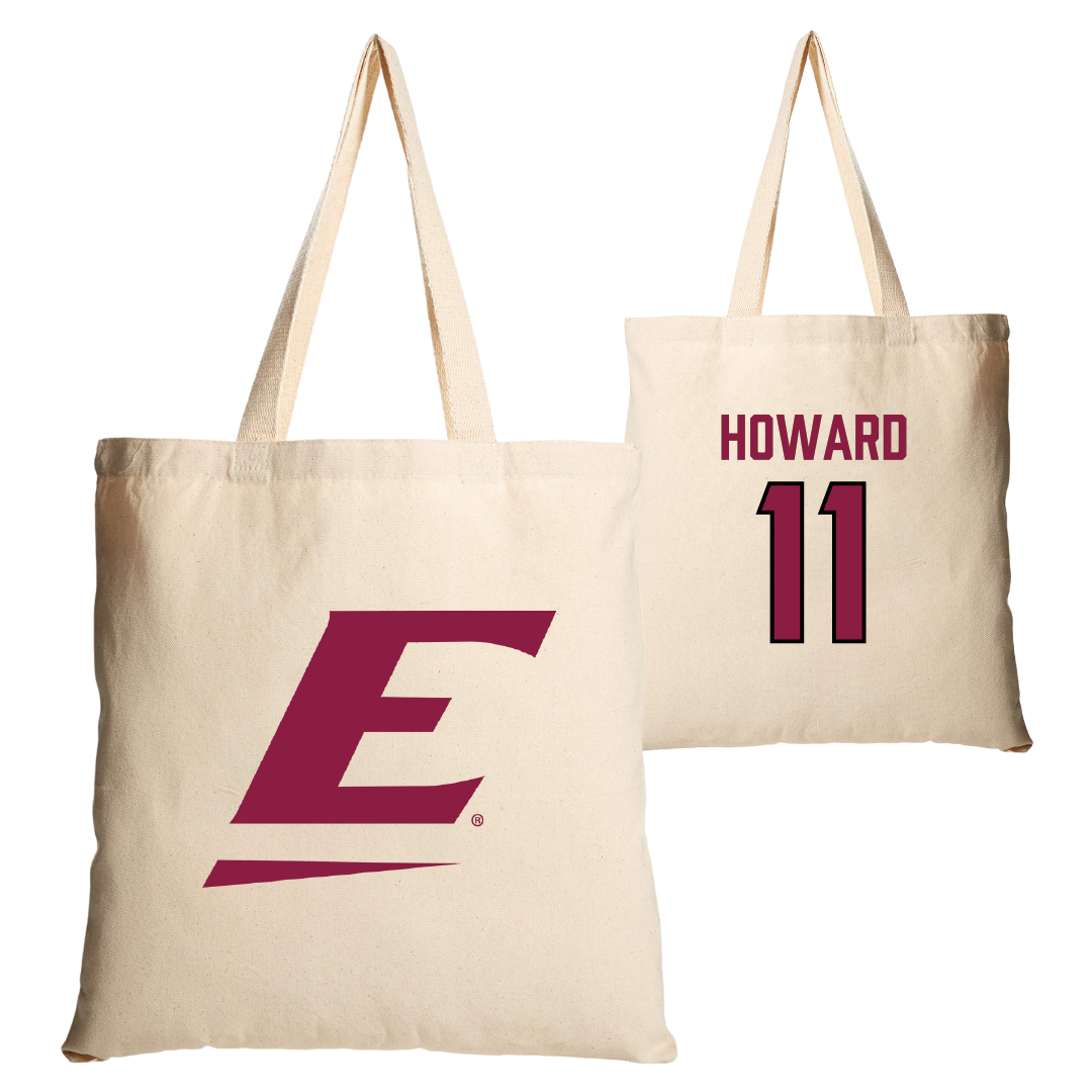 Eastern Kentucky University Football Tan Canvas Tote Bag - #11 Blake Howard