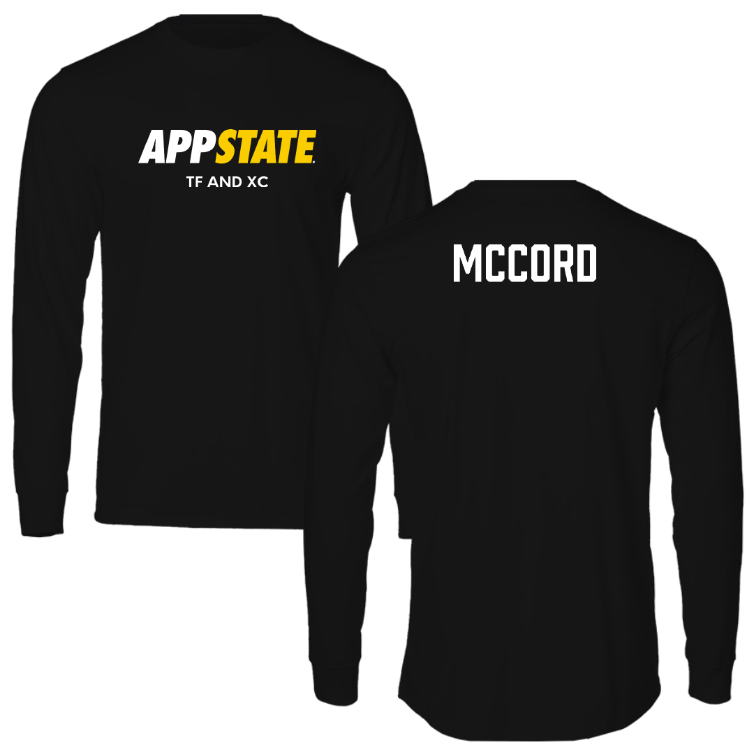 Appalachian State University TF and XC Black Block Performance Long Sleeve - Mariah McCord