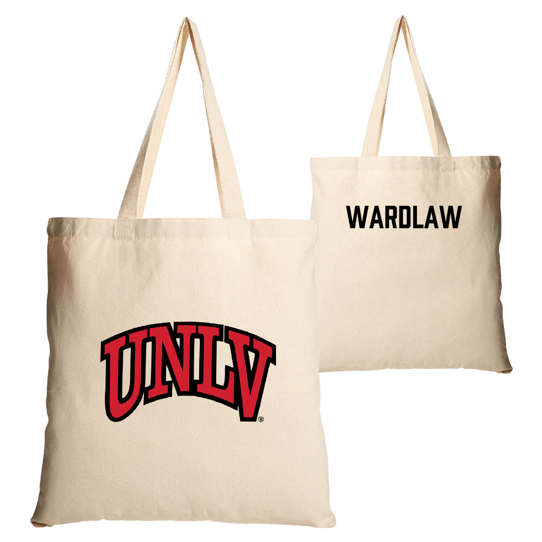 University of Nevada-Las Vegas Softball Tan Canvas Tote Bag - Emma Wardlaw