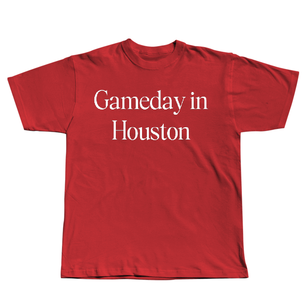 University of Houston Baseball Red Gameday Tee - #3 Coby DeJesus