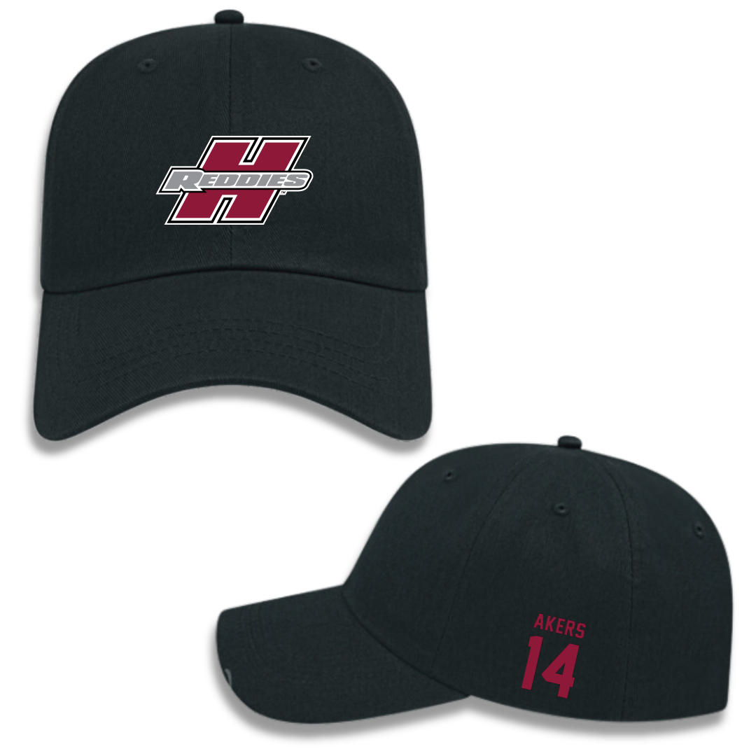 Henderson State University Softball Black Hat - #14 Hilary Akers