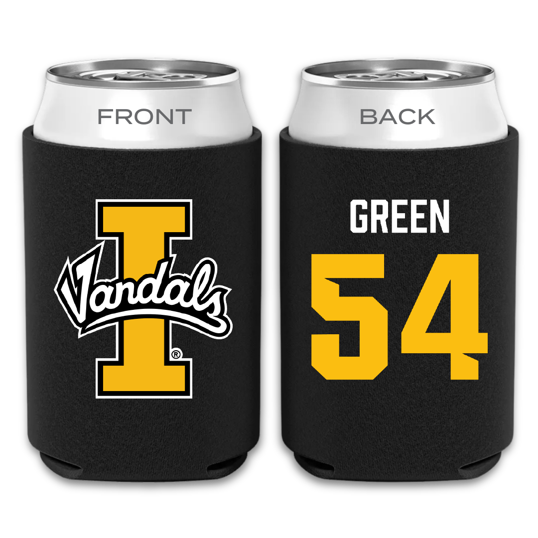 University of Idaho Football Black Can Cooler - #54 Alex Green
