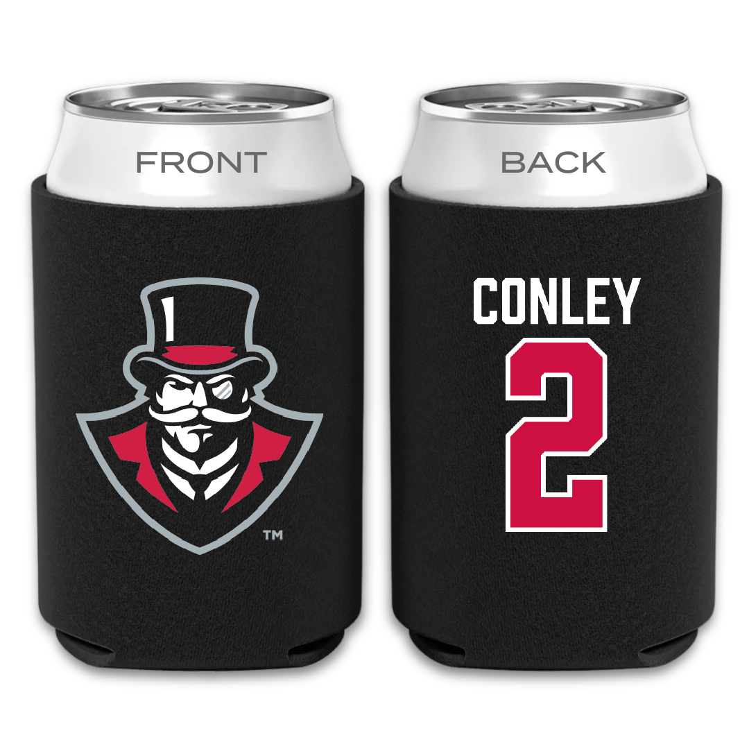 Austin Peay State University Baseball Black Can Cooler - #2 Trevor Conley