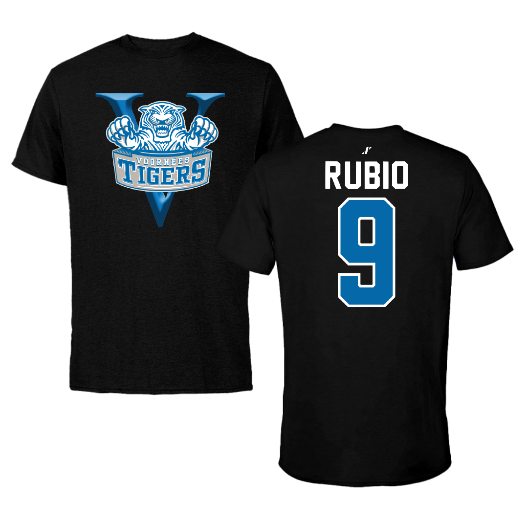 Voorhees University Baseball Black Performance Tee - #9 Miguel Rubio