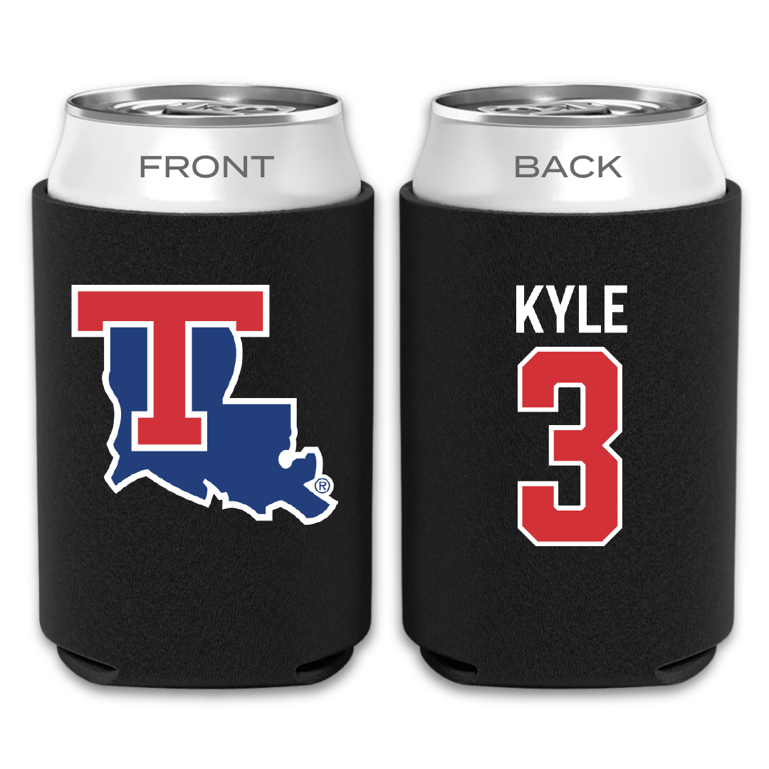Louisiana Tech University Soccer Black Can Cooler - #3 Avery Kyle