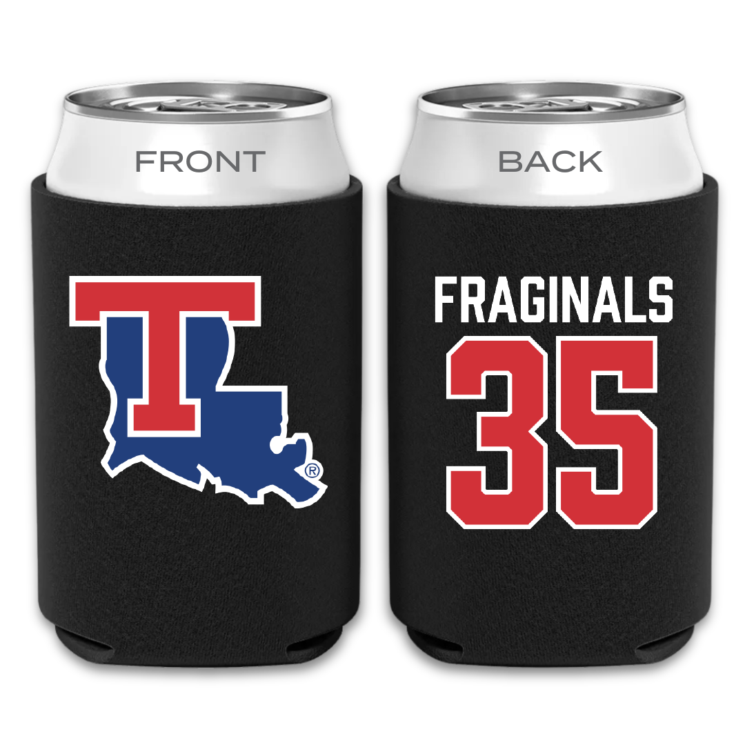 Louisiana Tech University Baseball Black Can Cooler - #35 Nick Fraginals