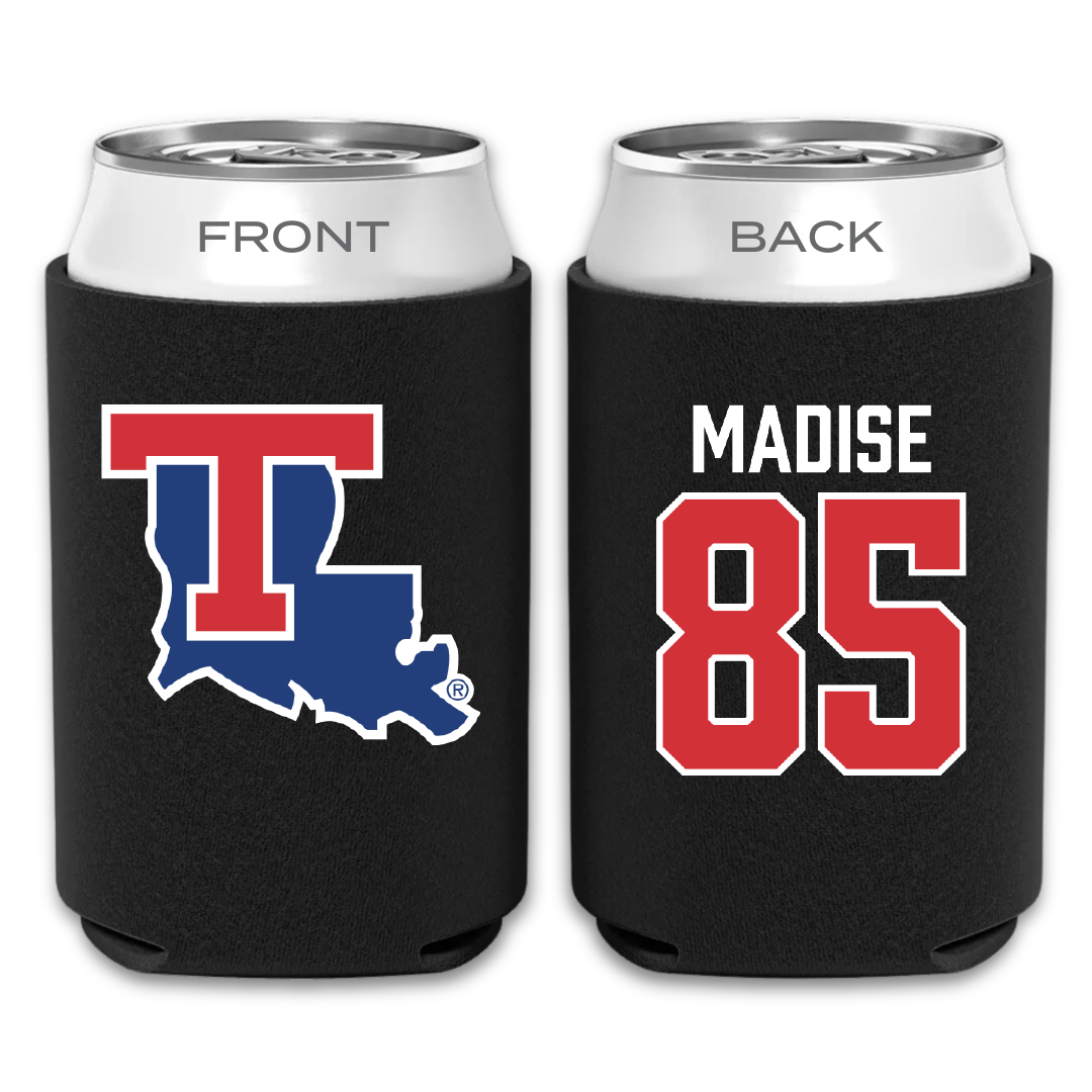 Louisiana Tech University Football Black Can Cooler - #85 Adem Madise