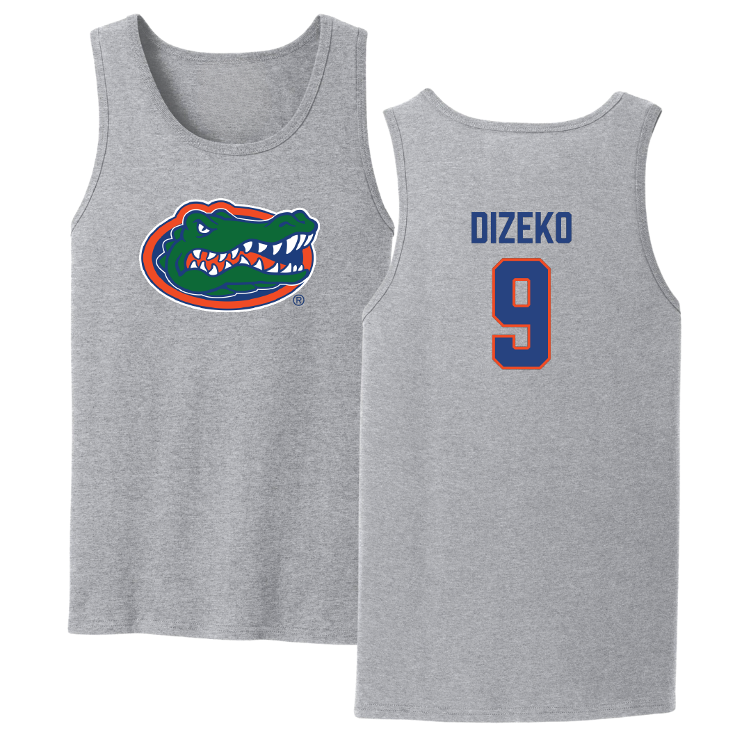 University of Florida Basketball Sport Gray Tank Top - #9 Alexia Dizeko
