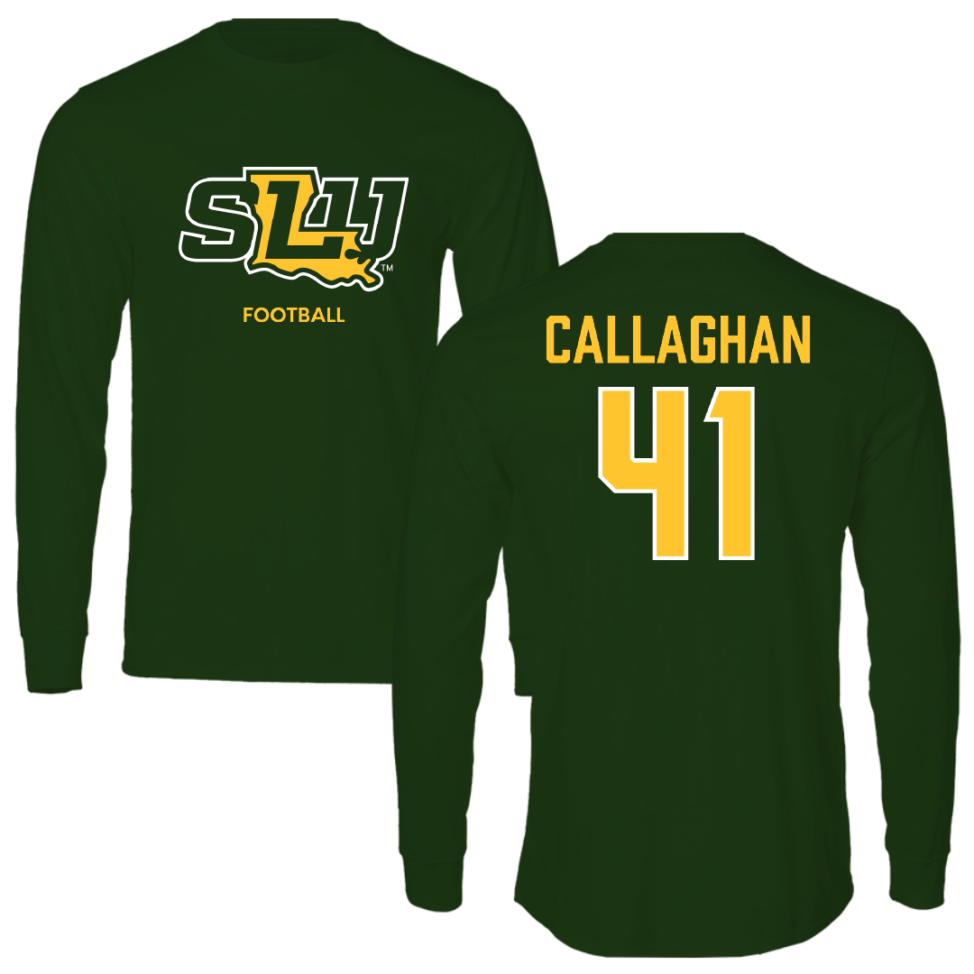 Southeastern Louisiana University Football Forest Green Long Sleeve - #41 Riley Callaghan