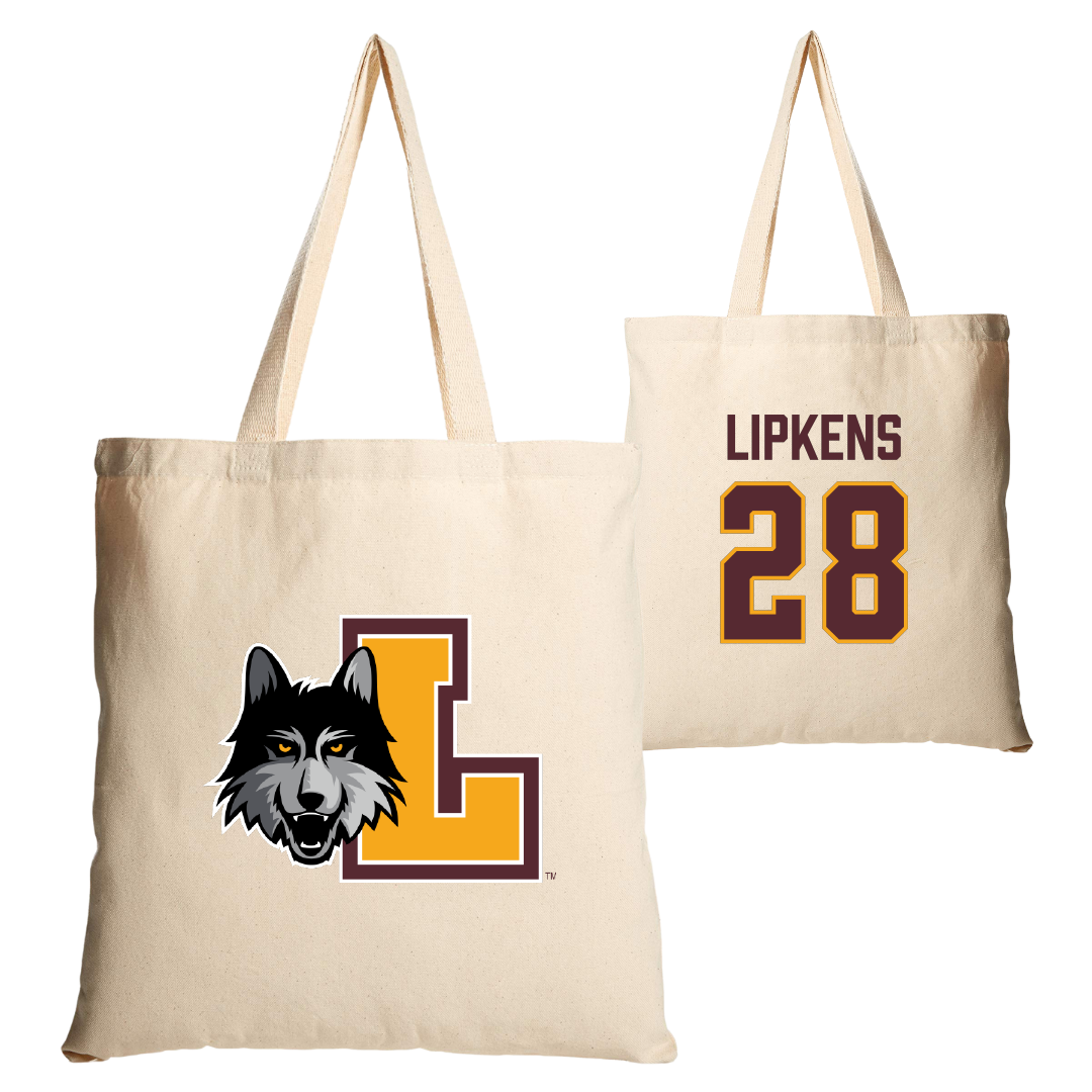 Loyola University-Chicago Soccer Tan Canvas Tote Bag - #28 Naya Lipkens