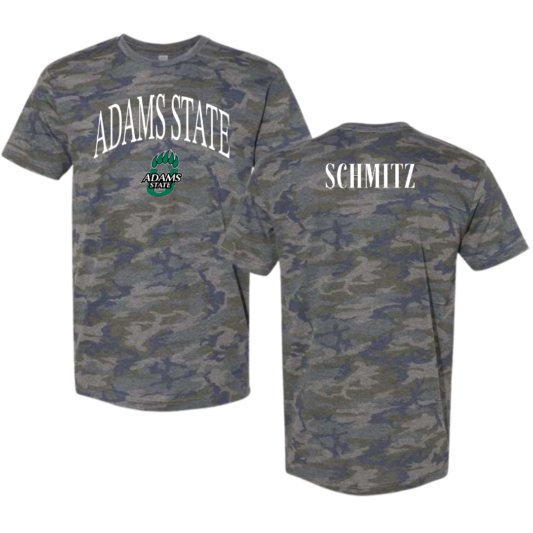 Adams State University Golf Vintage Camo Tee - Nevaeh Schmitz