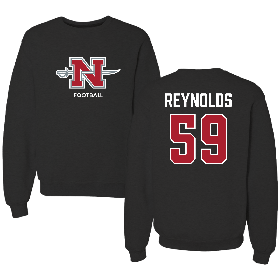 Nicholls State University Football Black Mascot Crewneck - #59 Ethan Reynolds