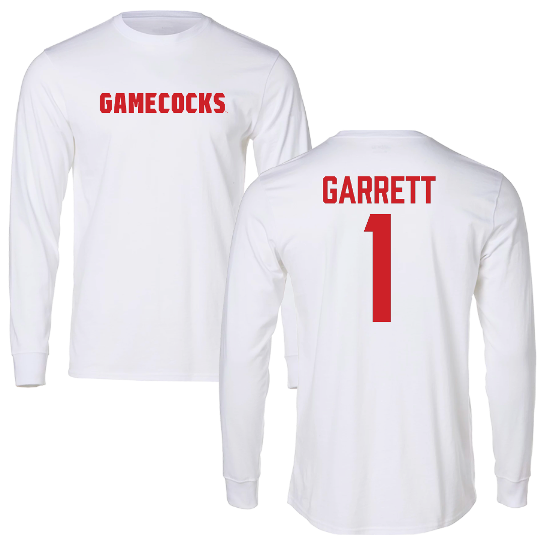 Jacksonville State University Volleyball White Long Sleeve - #1 Ellie Garrett