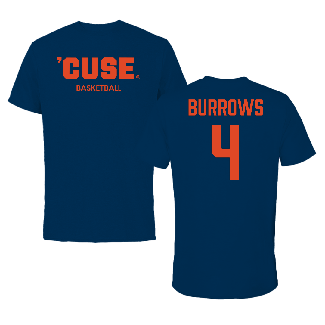 Syracuse University Basketball (W) Navy Performance Tee - #4 Sophie Burrows