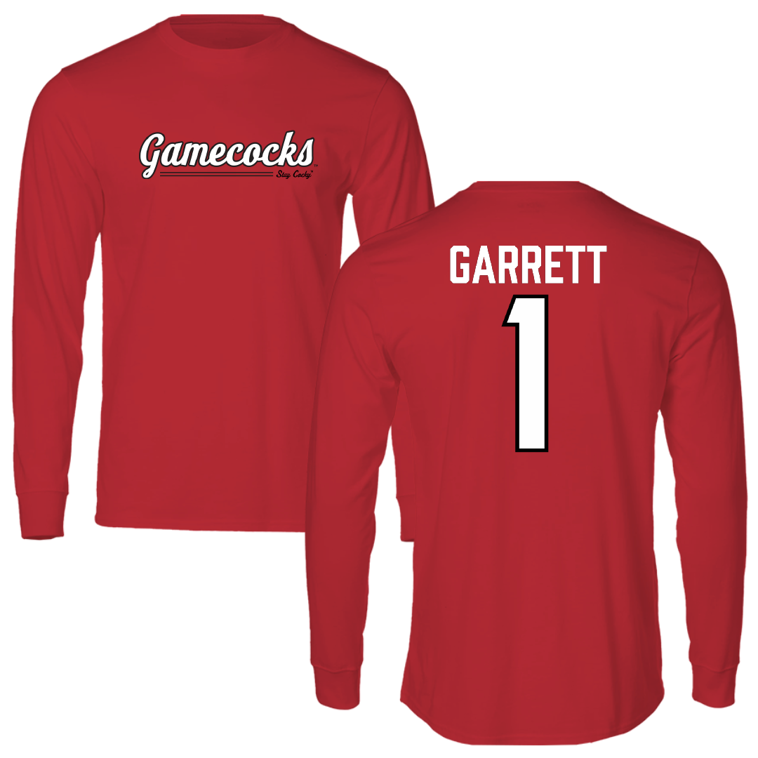 Jacksonville State University Volleyball Red General Long Sleeve - #1 Ellie Garrett
