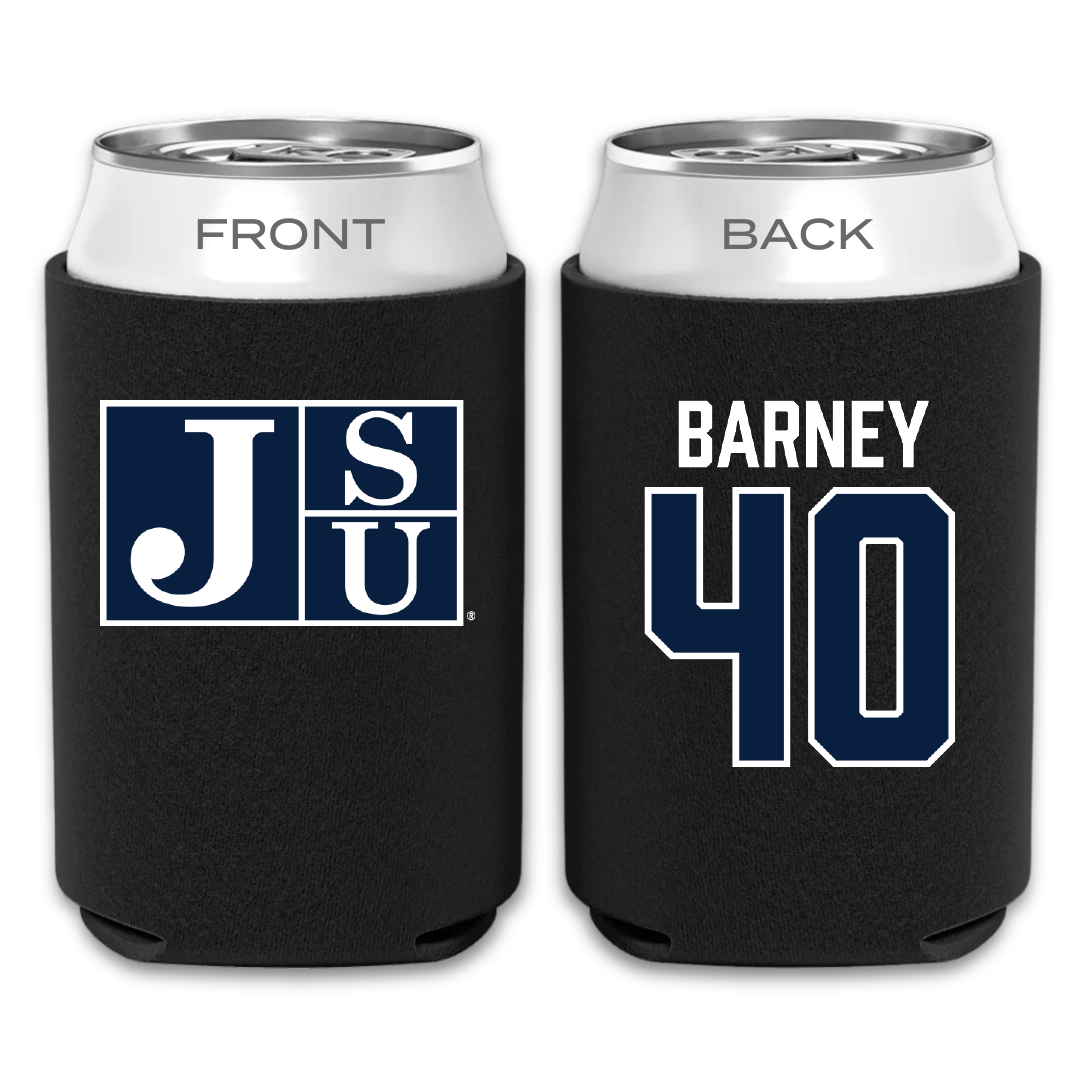 Jackson State University Football Black Can Cooler - #40 Braxton Barney