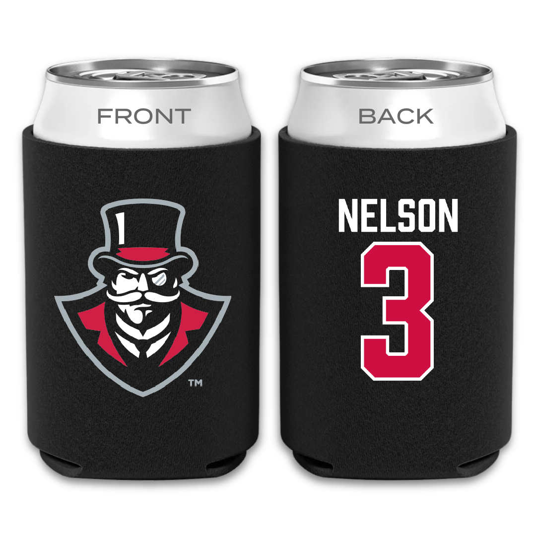 Austin Peay State University Basketball Black Can Cooler - #3 Anala Nelson